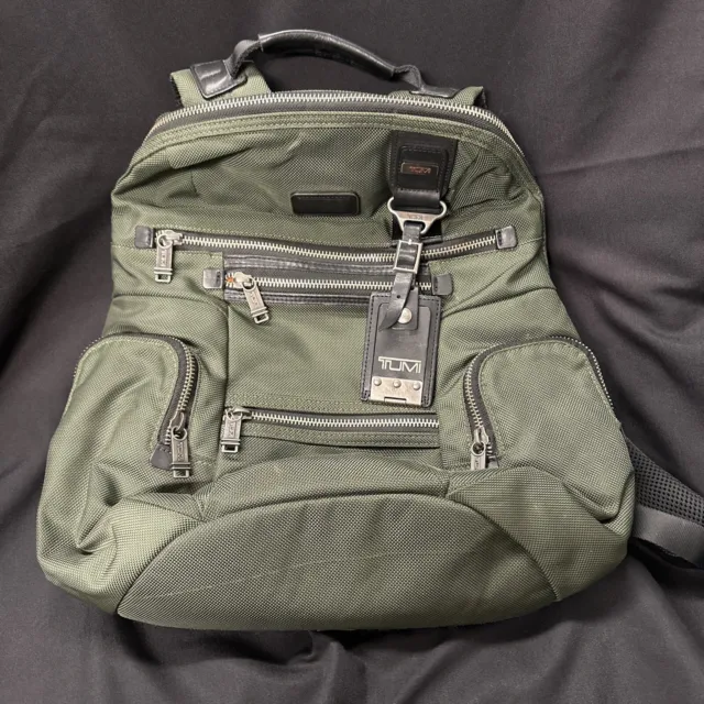 TUMI ALPHA BRAVO Knox backpack green ballistic men  nylon