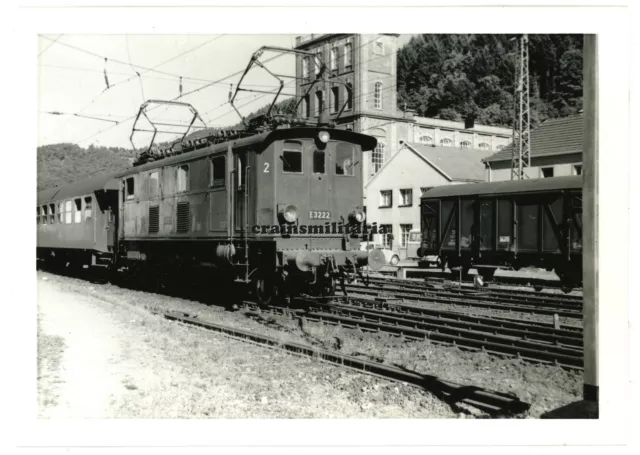 Orig. Foto Triebwagen Lokomotive "E 3222" am Bahnhof ZELL IM WIESENTAL 1962