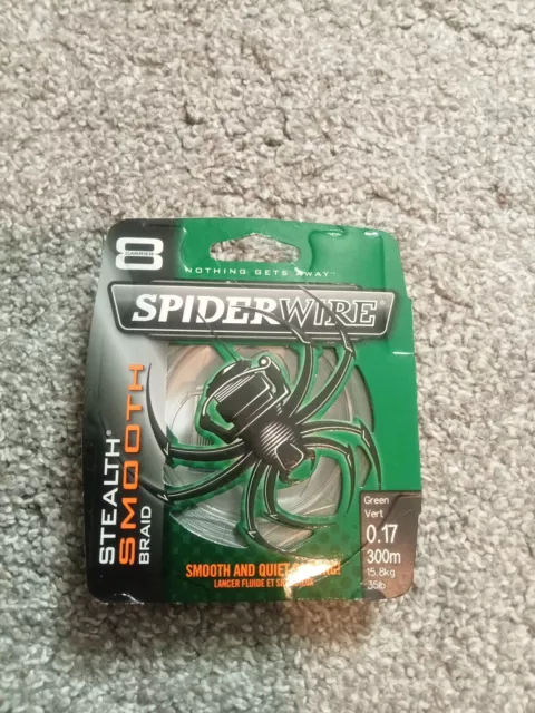 Spider Wire Stealth Smooth Braid Green Vert 0.17 mm 300 M 15.8kg 35lb