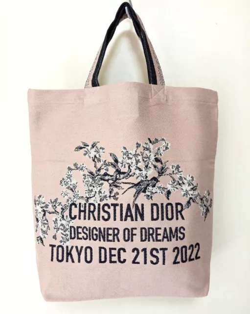 CHRISTIAN DIOR Exhibition tote bag Pink 2022 Designer of Dreams Tokyo