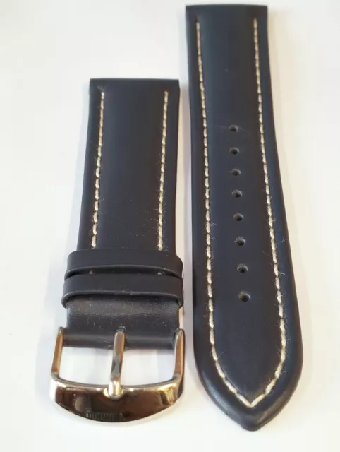 22 MM Véritable Cuir STRAP, Bande HOMME Bleu Couleur Neuf Stock 2