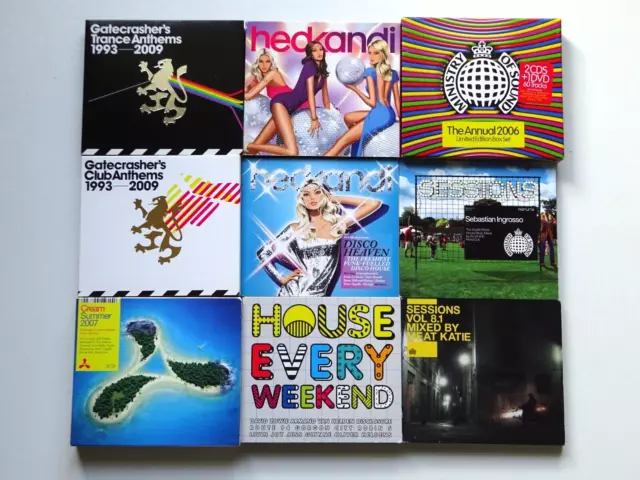 Dance CD Bundle - Gatecrasher / Ministry Of Sound / Hed Kandi / Cream - CD & DVD