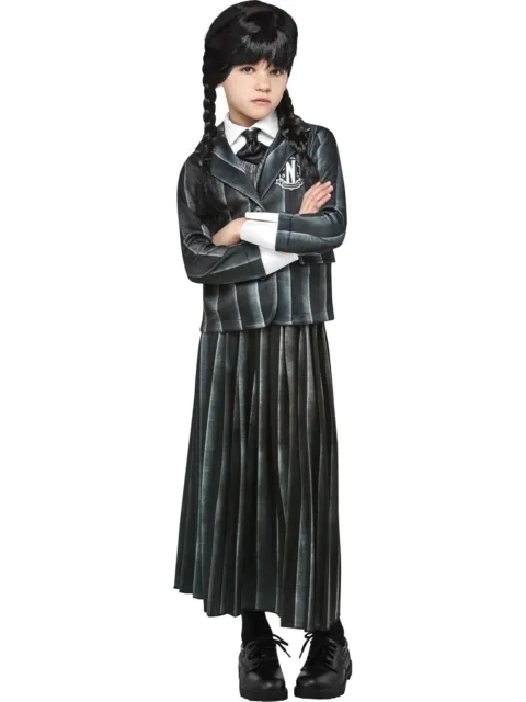 Scuola Costume Uniforme per Ragazze - Mercoledì Addams Inspiredgetoptionias