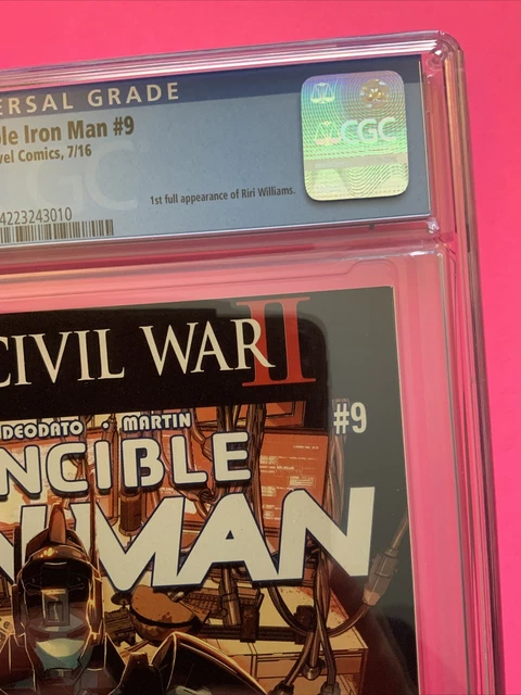Invincible Iron Man #9 CGC 9.6!!! 1st Full App of Riri Williams / Ironheart!!! 3