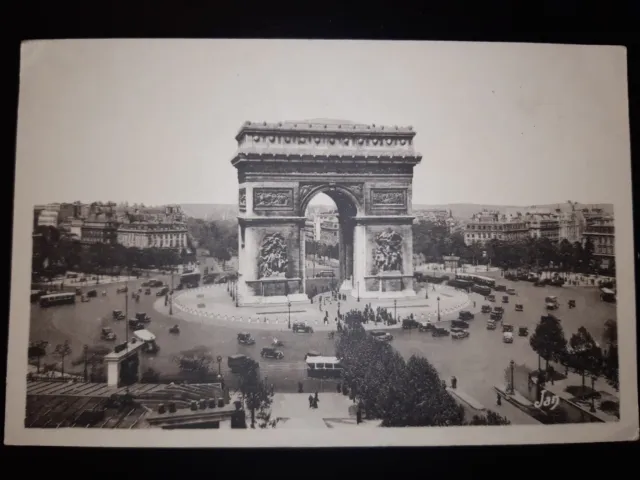 Carte Postale Ancienne Paris La Place De L'étoile