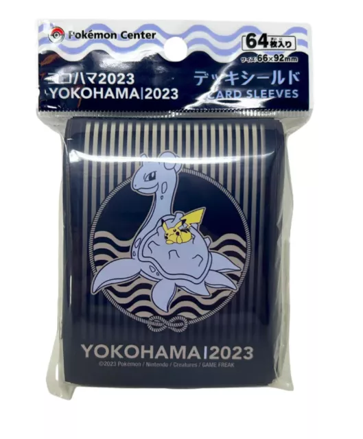 Pokemon World Championships Yokohama Japan 2023 Proteggi carte standard Pikac...