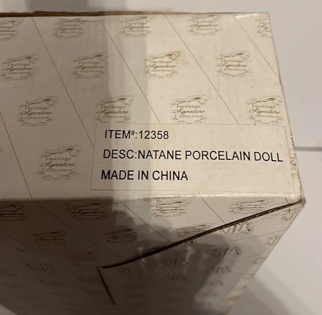 NIB The Heritage Signature Collection Elegant Natane Porcelain Doll 4