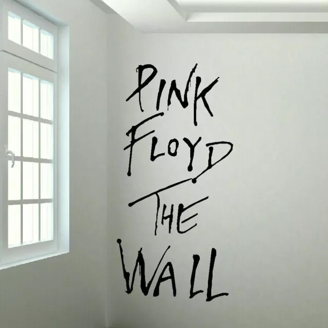 Large and Small Pink Floyd The Wall Sticker in Cut Matt Vinyl Decal A4 - 6ft