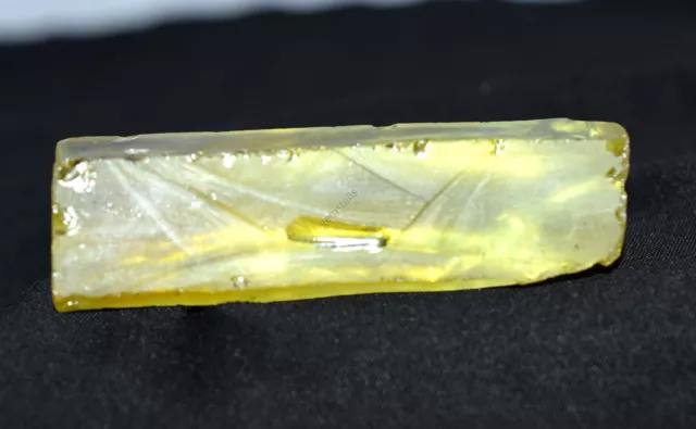 Stunning Quality Natural YELLOW Sapphire Rough 345 Ct CERTIFIED Loose Gemstone