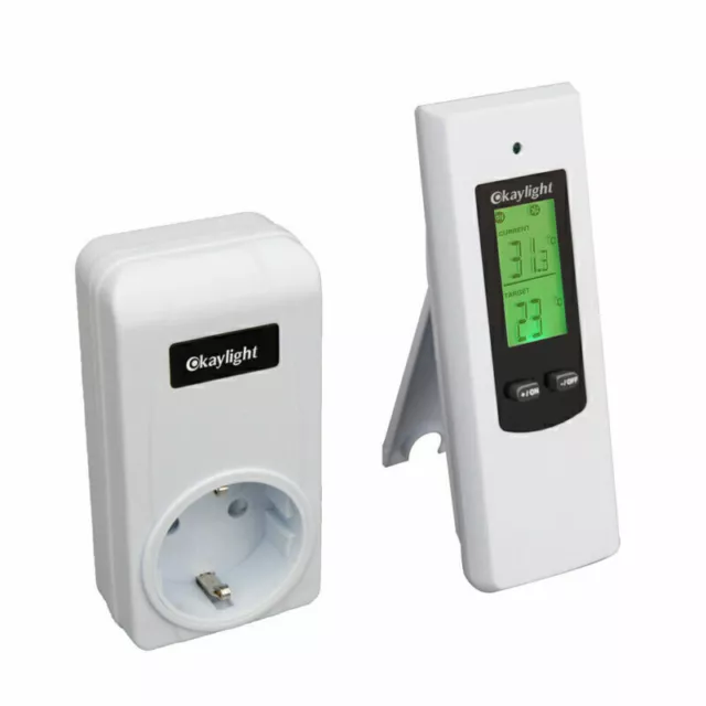 Presa wireless LED termostato riscaldamento temperatura di controllo del riscald 3