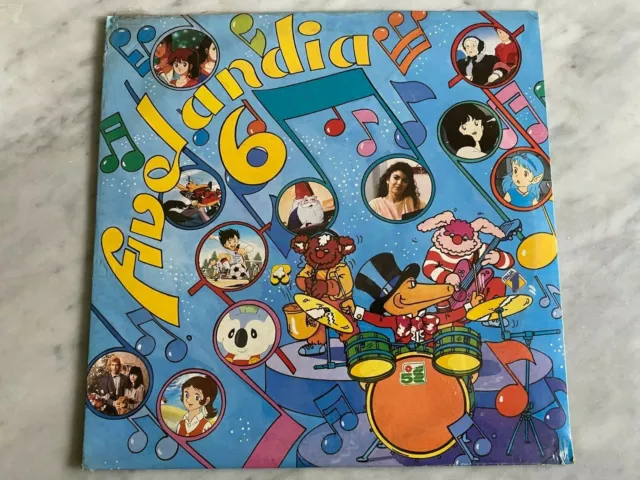 Lp "Fivelandia 6" Sigillato Sigle Cartoni Cristina D'avena Five Records 1989