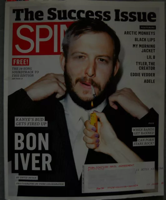 Spin Magazine July 2011 The Success Issue Bon Iver Black Lips Artic Monkeys