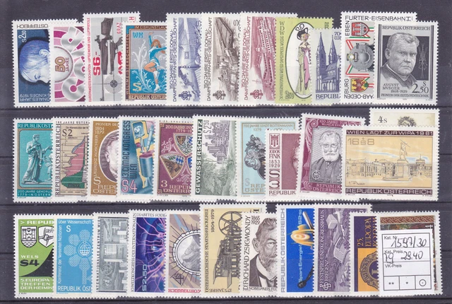 Österreich  Lot aus dem Jahr 1979  postfrisch siehe  Scan