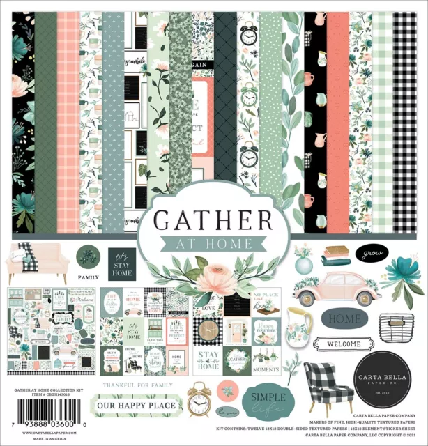 Carta Bella Collection Kit 12"X12"-Gather At Home