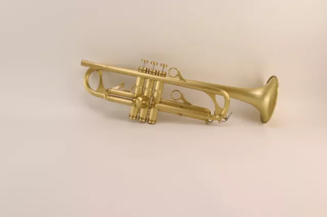 Phaeton PHT-2030 Bb Trumpet in Brushed Brass finish with Lacquer