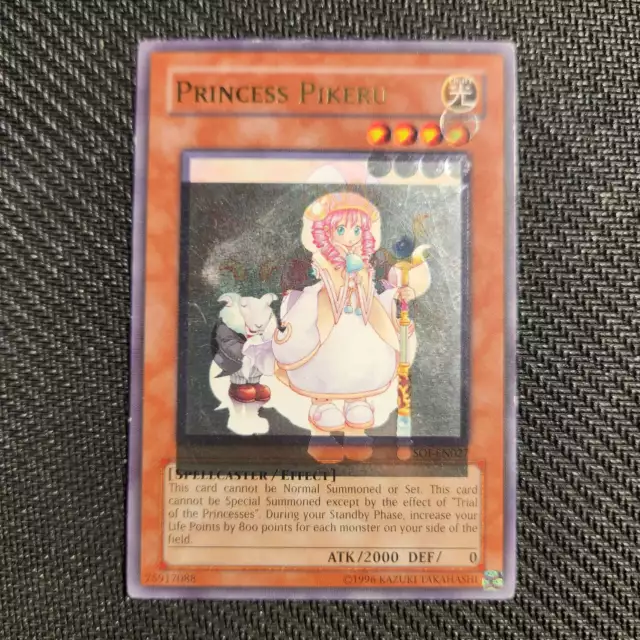 Yugioh Princess Pikeru SOI-EN027 Ultimate Rare Foil Shift Misprint