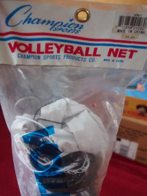 Champion Sports Official Volleyball Net Set,  32 x 3  feet,  2.2mm Brand New