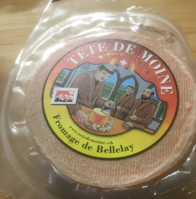 Tete de Moine AOP Käse 420g für den Käsehobel halber Laib *MHD 06/2024*NEU/OVP*