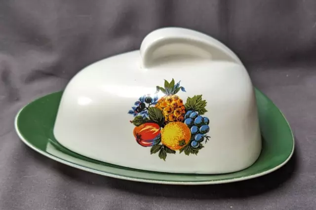 Vintage Carlton Ware Tropical Fruits Pattern Covered Dish