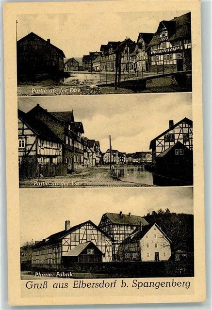 13455041 - 3509 Elbersdorf Esse Fachwerkhaeuser Pharm. Fabrik