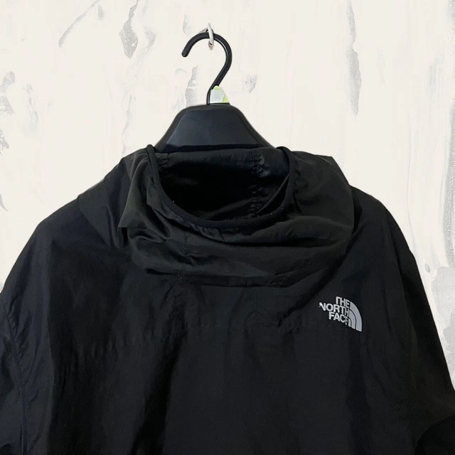 Giacca a guscio leggera da uomo nera The North Face Hyvent con cappuccio (taglia M) T268 4