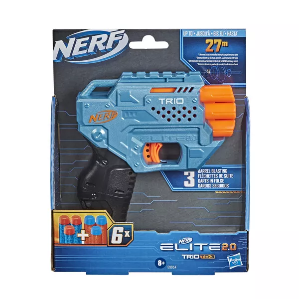 Pistolet Nerf Elite Shellstrike DS-6 + Fléchettes Nerf Elite