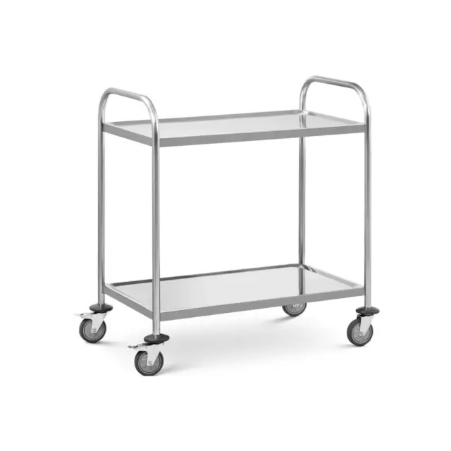 Serving trolley Kitchen trolley 2 shelves Clearing trolley up to 40 kg