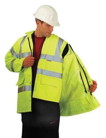 Occunomix Lux-Tjfs-Ym Men's Yellow Polyester Jacket Size M