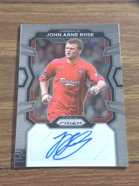 JOHN ARNE RIISE 2023-24 Panini Prizm EPL Signatures Auto #S-JAR Liverpool