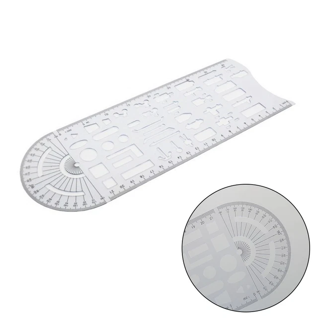 TRAFFIC RULER FOR Accident Investigation Clear Plastic Measuring Tool ...