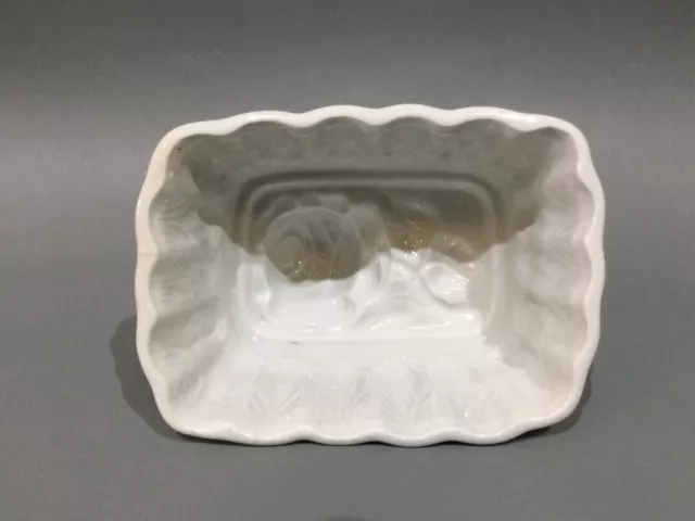 Vintage White Ceramic Jelly Mould