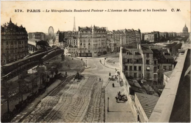 CPA PARIS 15th Le Metropolitain comic book Pasteur Avenue de Breteuil (1249270)