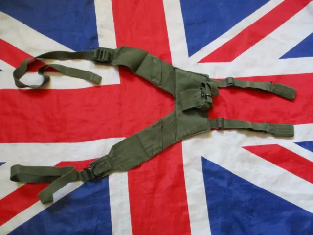 ORIGINAL genuine BRITISH ARMY ISSUE 58 PATTERN WEBBING YOKE Falklands War era