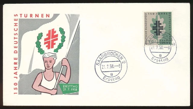 Saarland Nr. 437 auf Ersttagsbrief / FDC  #124330
