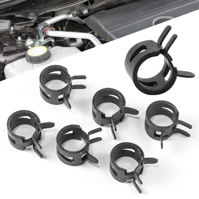 Line Water Hose Pipe Elastic Buckle Tube Clamp Pipe Hoop Spring Clips Fastener
