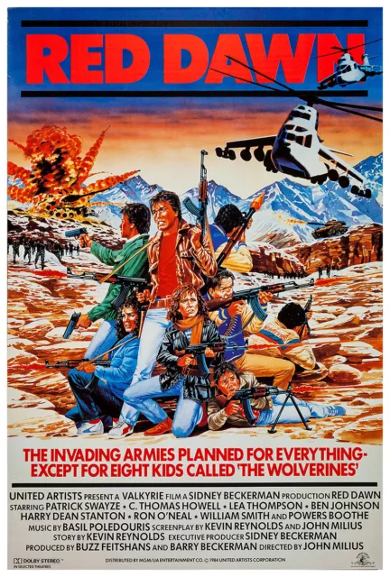 Red Dawn - Patrick Swayze - Movie Poster - 1984 - US Release #2
