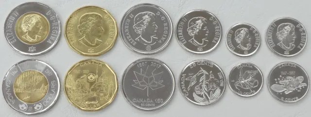 Kanada / Canada KMS Kursmünzensatz 2017 150 Jahre Kanada unz.