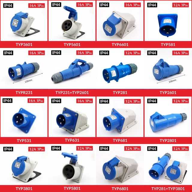 CEE Adapter 16A IP44 - Für Camping & Wohnmobil