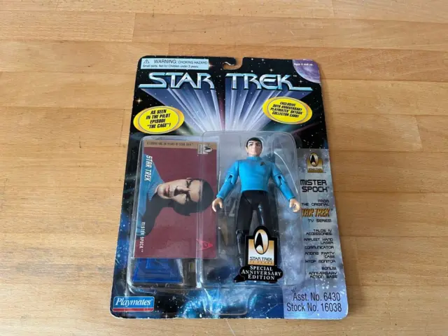 Star Trek The Original Series Mr Spock Carded Playmates figure