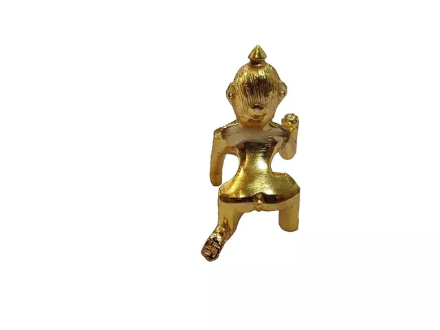 Columpio de aluminio Whitewhale Jhula con pieza maestra Ladoo Gopal (dorado) 3