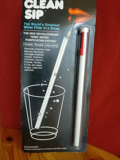 CleanSip Clean Sip Water Filter Filtration Straw Hiking Survival Camping