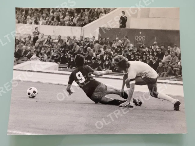Altes Pressefoto Fußball, Bologna Vs Inter, Blätter, Mazzola
