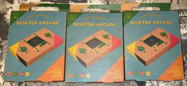 Make Your Own Desktop Arcade x3 Brand New Toys Xmas Gift Secret Santa