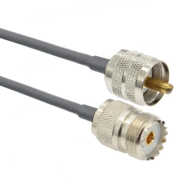 Ensemble de câbles durables RG58 PL259 UHF mâle à femelle UHF SO239 pour syst