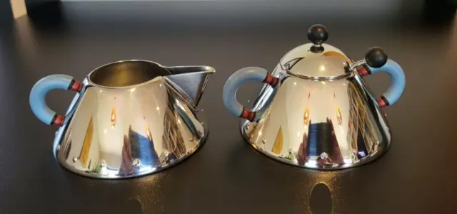 Alessi Milk And Sugar Set in steel