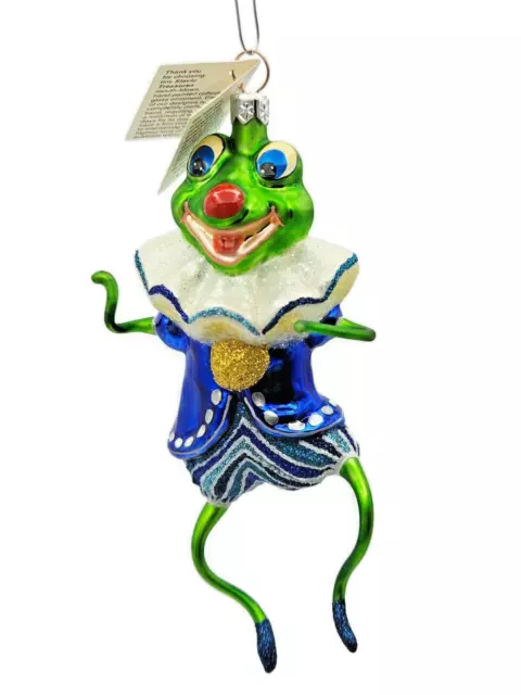 Slavic Treasures Jumping Jester Frog Halloween Christmas Tree Ornament 00402AFB