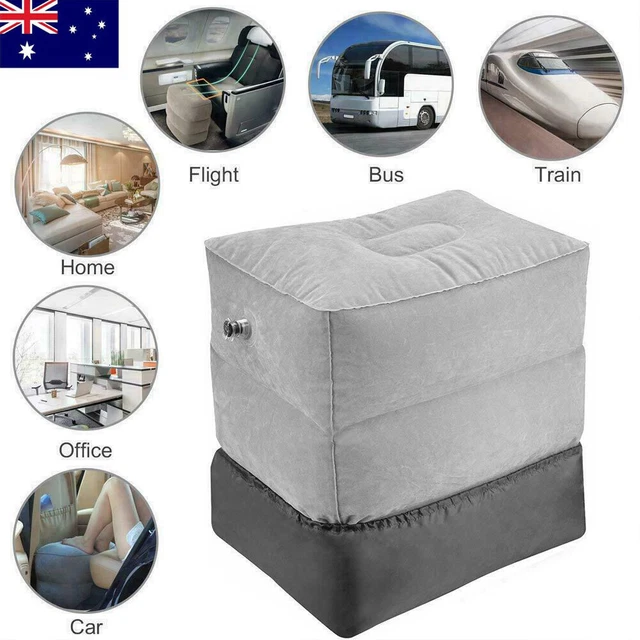 Travel Inflatable Footrest Leg Foot Rest Air Plane Pillow Pad Kids Bed Leg Relax