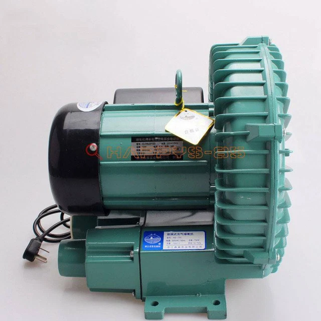 NEW Vortex High Pressure Industrial Air Pump Blower 220V 1PH 750W Dry Blower Fan