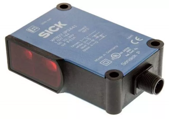 1 x Sick Diffuse Photoelectric Sensor 30 1100 mm Detection Range PNP IP69K Block