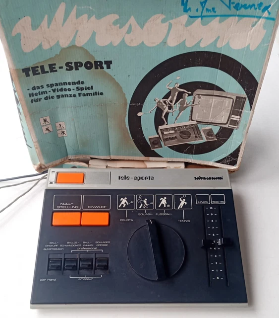 OK Ancienne console de jeu vidéo UNIVOX Telesport 10 (style Pong sport raquette